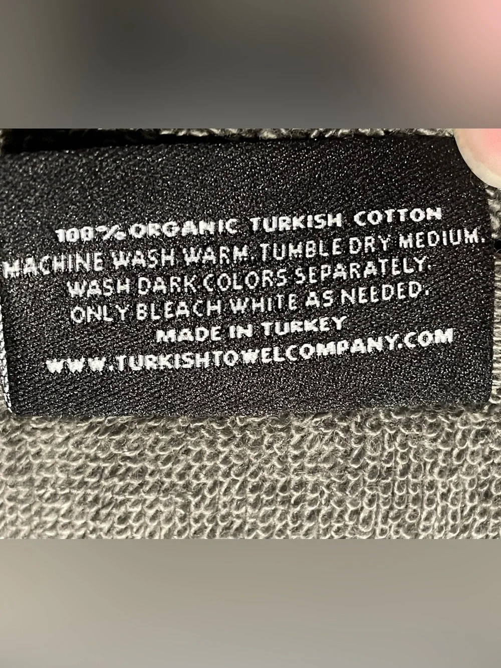 12 / The Turkish Towel Company Slate Gray Washclothes